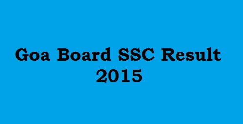 Goa ssc result 2015