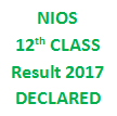 NIOS 12th Result 2017 name wise- National open school 12th result 2017 DECLARED